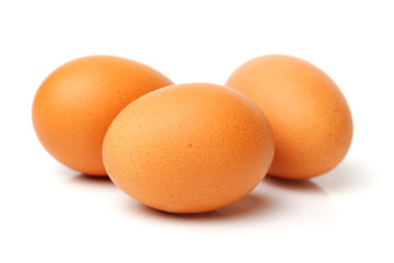 Egg collection isolated on white background