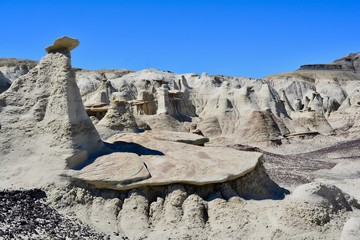 Bisti Badlands New Mexico Hoodoos Desert
