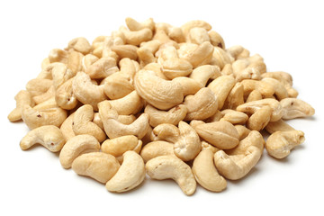 Cashew on a white background 