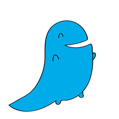 Lucky dragon. Children's illustration