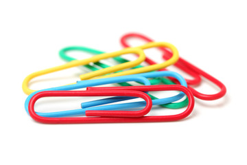 Paperclip on white background 