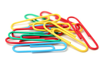 Paperclip on white background 