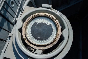 Magnetic compass of big ship.