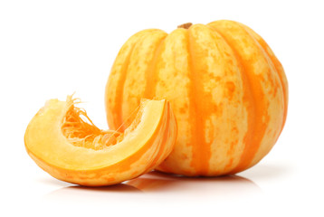 mini pumpkin isolated on white background 