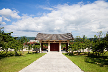 Fototapeta na wymiar Gyeongju tongiljeon Tourist Site in Gyeongju-si.