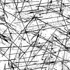 Obraz premium Grunge black white vector seamless background.