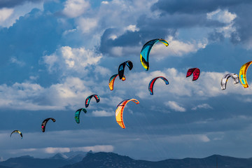 kite flying in the sky