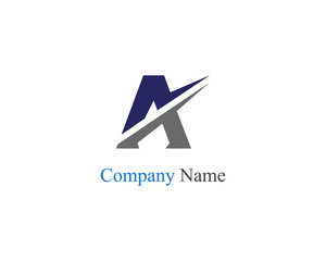 A letter logo business template vector icon