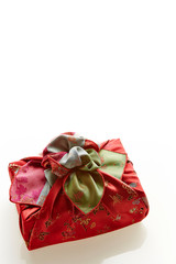 Korean traditional wrapping bag on white background