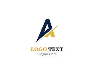 Abstract A letter logo template design