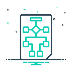 mix icon for workflow planning 