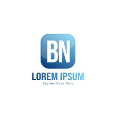 Fototapeta premium BN Letter Logo Design. Creative Modern BN Letters Icon Illustration