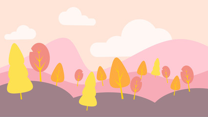 vector illustration of a landscape