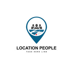 location people logo template