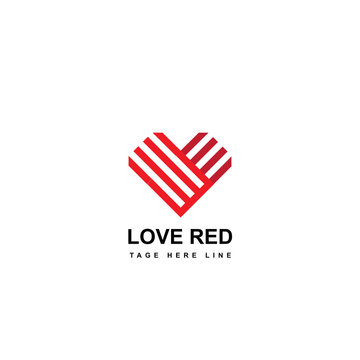 love red logo template