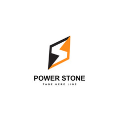 power stone logo template