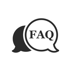 Faq icon vector image on white background. information logo template. info symbol