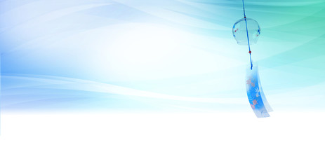 風鈴と空　抽象的な背景