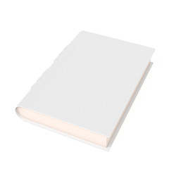 White book. 3d rendering illustration isolated