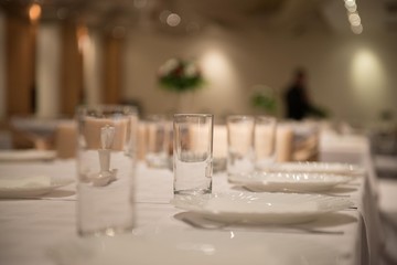 restaurant glass isolated