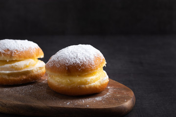 Freshly baked Berlin donuts
