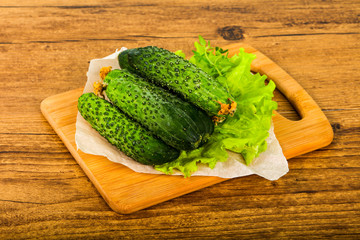 Green cucumbers
