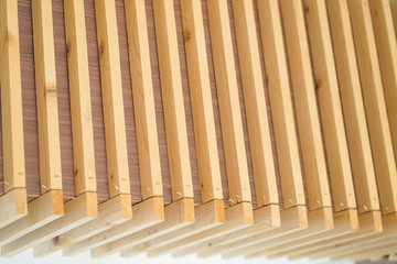 Beautiful wooden battens.