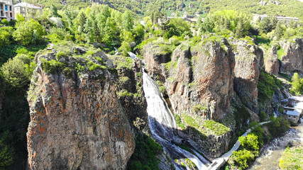 Waterfall in Jermuk city, Armenia