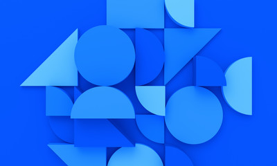 Fototapeta Abstract 3d render, modern background design with geometric shapes obraz