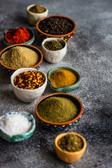 Traditional georgian spices frame