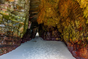 The caves of the Cathedral Beach