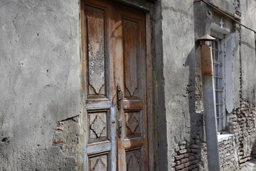 Old Wall and Doors on Betlemi Rise, Tbilisi, Georgia