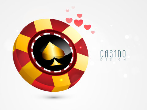 Concept of casino chip.