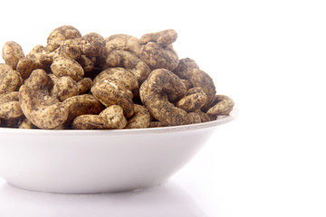 Cashew nut in bowl