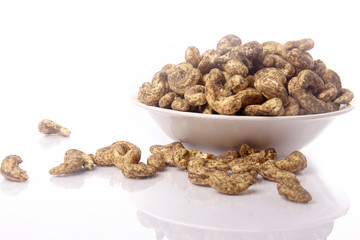 Cashew nut in bowl