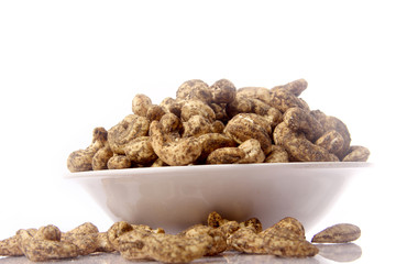 Cashew nut in bowl