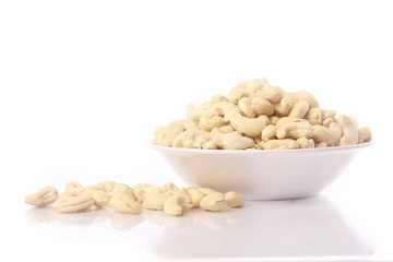 Cashew nut in bowl