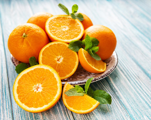 Fresh orange fruits