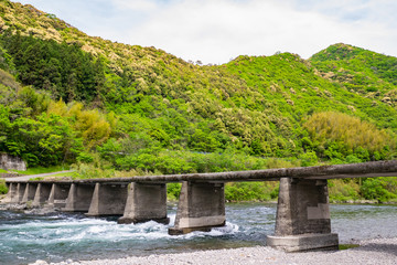 高知県 四万十川 半家沈下橋