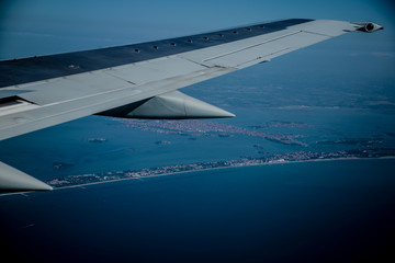Obraz premium View from the plane on the coast
