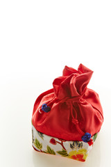 Korean traditional wrapping bag on white background
