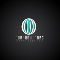 Stylish business symbol concept.