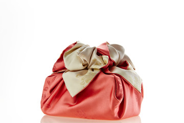 Korean traditional wrapping bag on white background