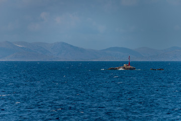 Idilic view on the mediterranean sea, Murter, Dalmatia, Croatia