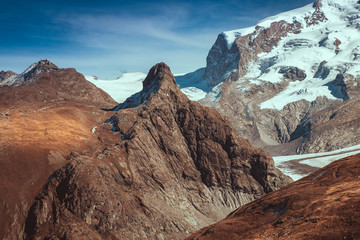 Mountains in winter Glacier