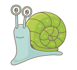 Snail. isolated on white background