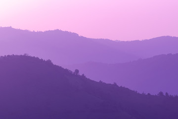 ultra violet purple summer landscape