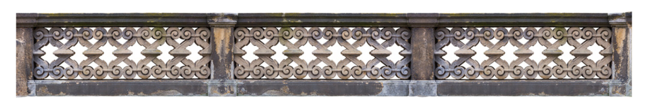 Medieval balustrade at a historic building