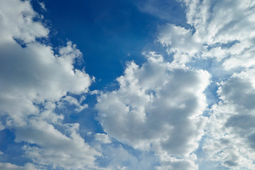 blue sky with clouds