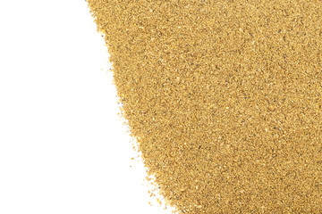 Fishing feeder mixed groundbait.